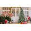Arbre de Noël avec 1131 pointes, baies rouges, pommes de pin, conception à charnières pour une installation facile-1709272882