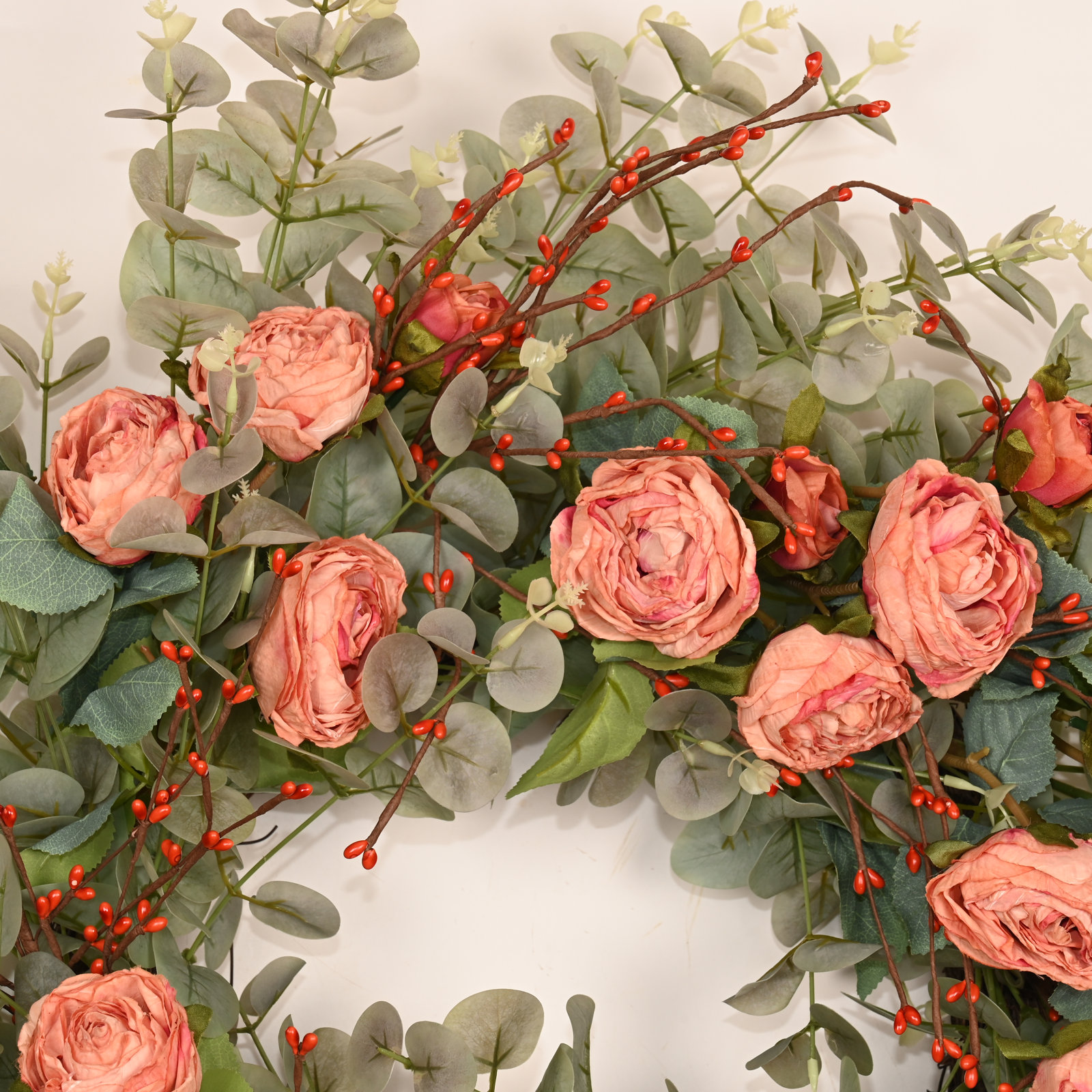 26'' W Artificial Wreath, Orange