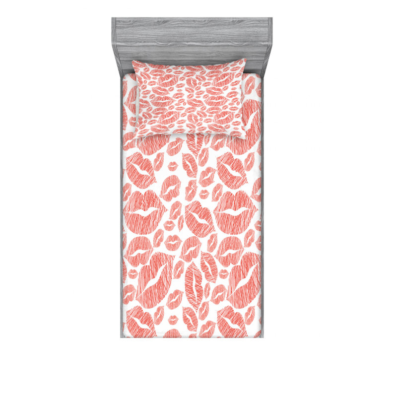 Microfiber Sheet Set, Twin Sheet Set with Fitted Sheet