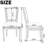 Amando High-End Beige French Country Dining Chairs, Upholstered Chairs With T-Shaped Back, Wire Drawing And Carving Techniques-1130363914