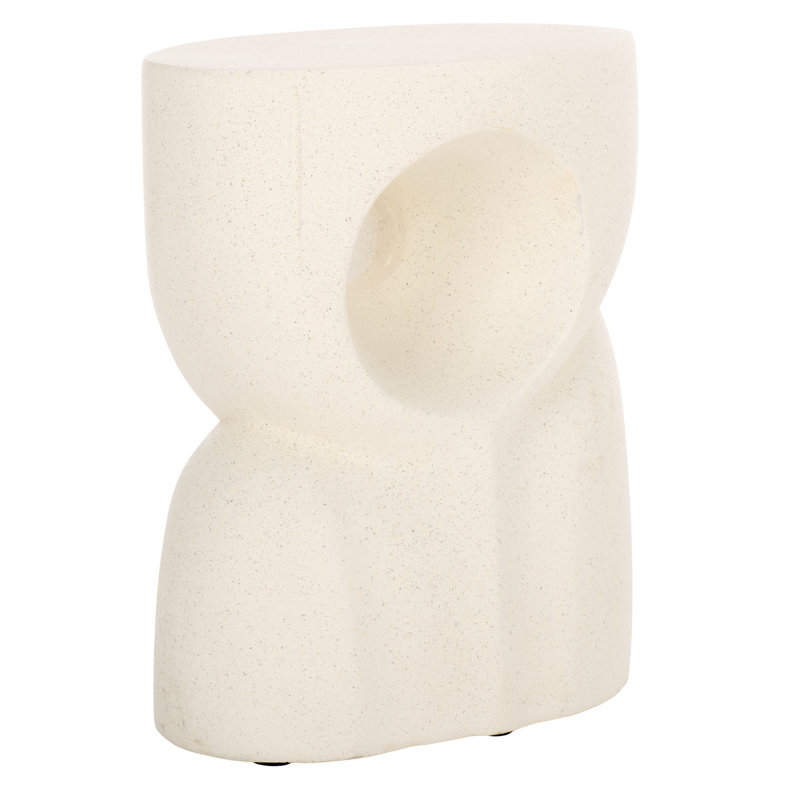 Table d'appoint Abbi, Blanc