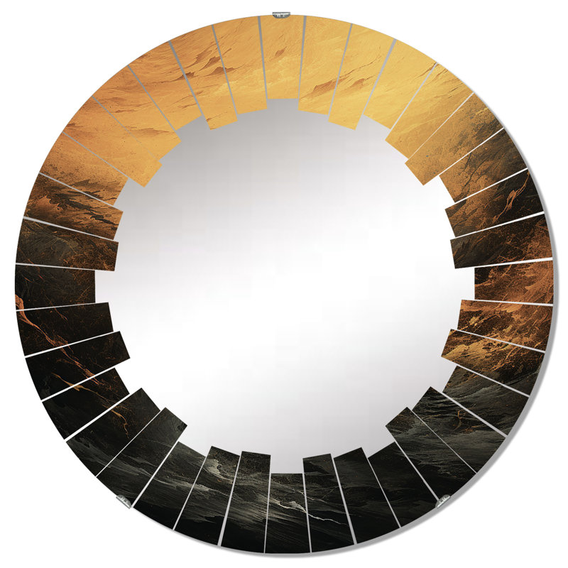 Gamblin - Miroir mural rond, 32 po x 32 po