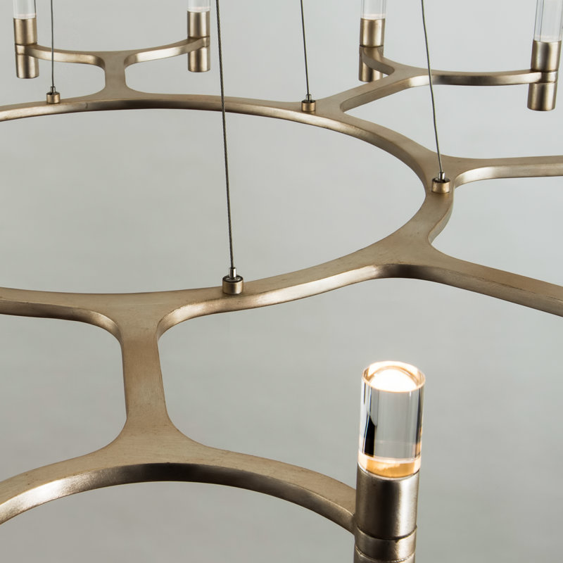 Nexus 12-Light Unique Wagon Wheel LED Chandelier