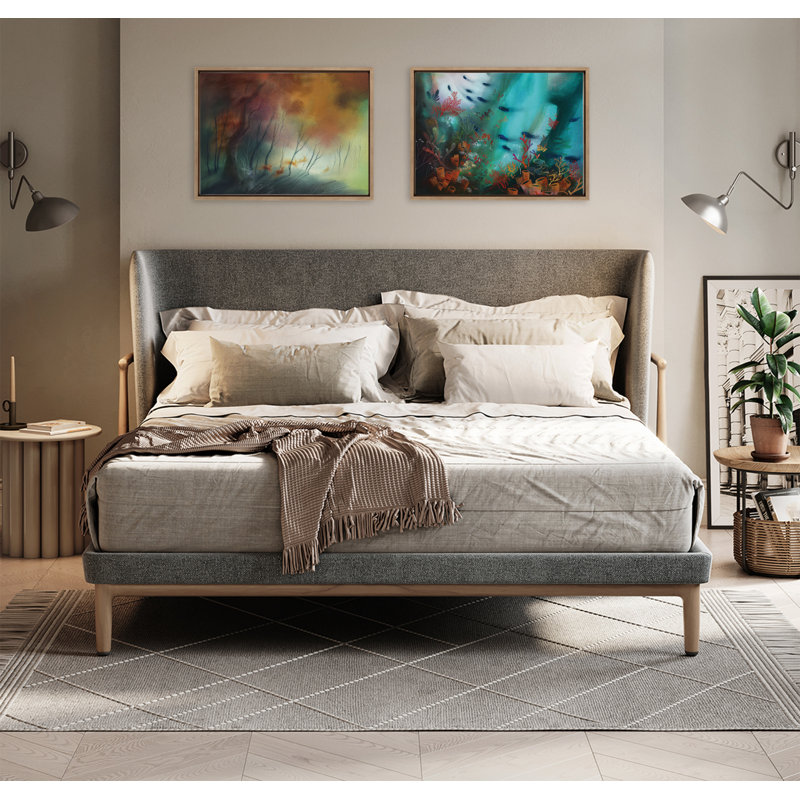 «Waltz of the Stags» par Faryn Hughes, reproduction d'art sur toile encadrée