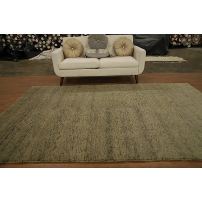 Tapis élégant de style Gabbeh aux tons naturels 6 x 10 pour un décor intérieur moderne