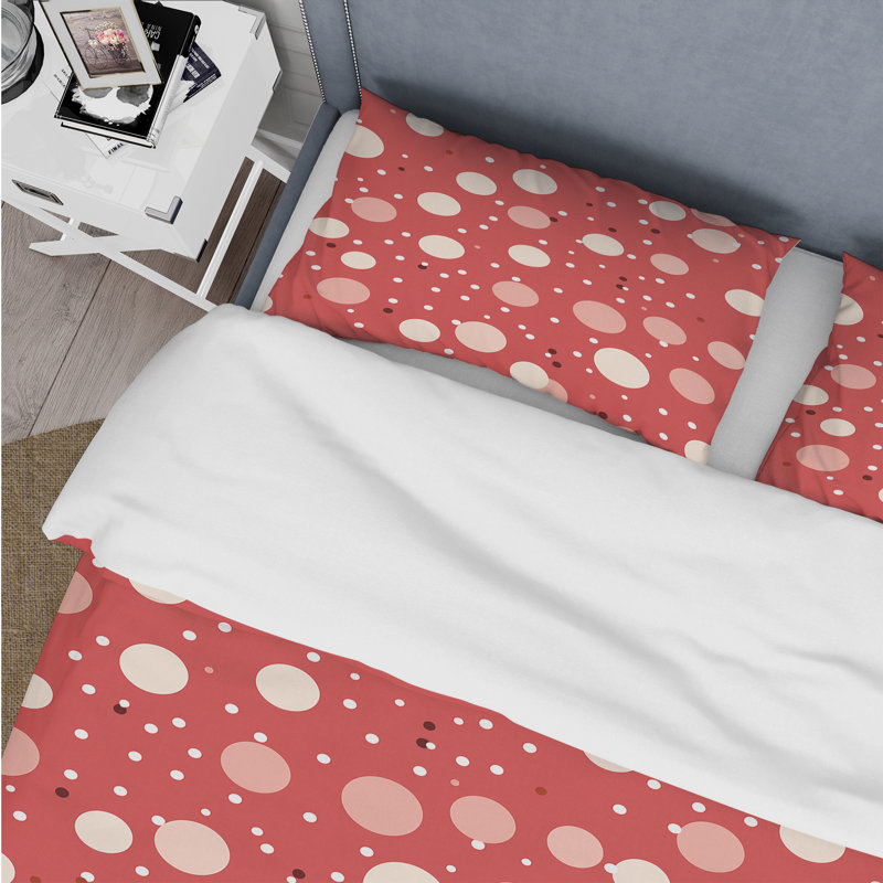Literie ludique à pois III, Housse de couette simple + 1 taie décorative stan
