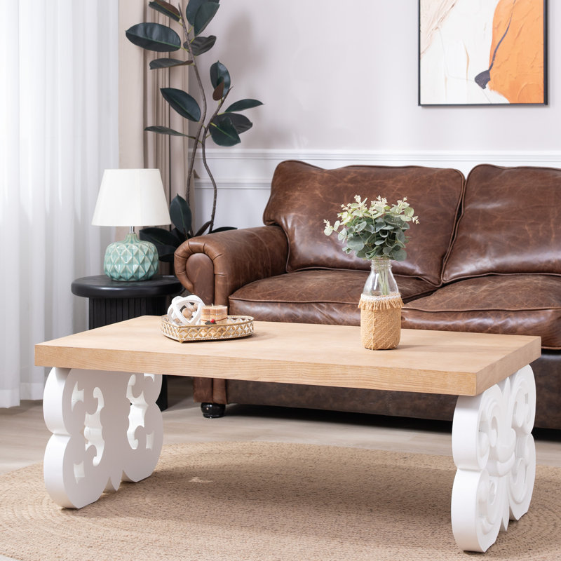 Table basse 47 po, Blanc
