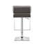Tabouret de bar moderne avec une finition chromée élégante et un siège rembourré-1670577258