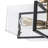 4-Light Beveled Glass Square Semi-Flush Mount