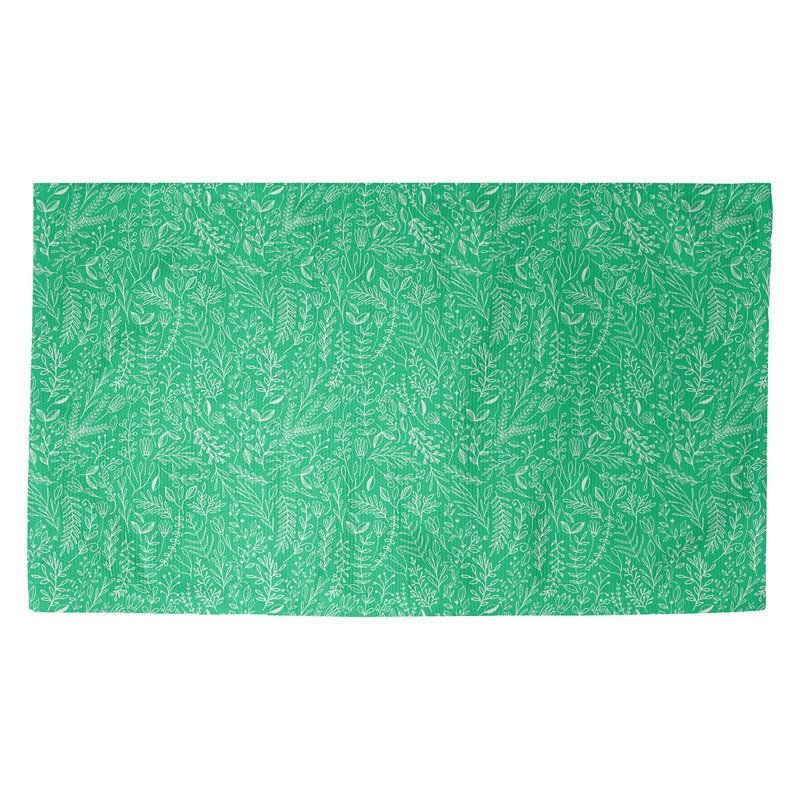 Paillasson intérieur dobby ditsy floral Avicia, Rectangle 2 pi 1 1/2 po x 3 pi 6 po, Vert
