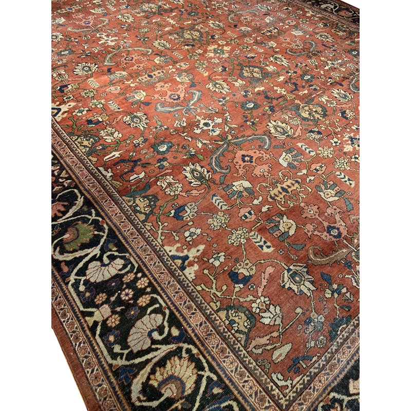 Antique One-of-a-Kind 13'11" X 17'3" Hand Knotted Area Rug