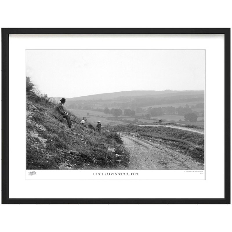 High Salvington, 1919 by Francis Frith - Single Picture Frame Print, 45cm H x 60cm W x 2.3cm D