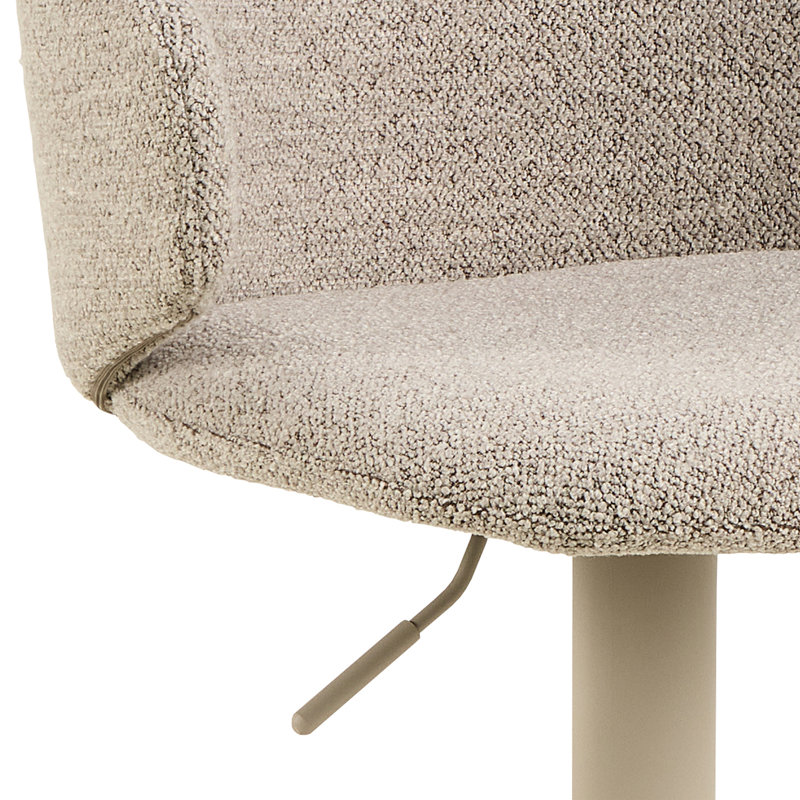 Saaba Swivel Upholstered Adjustable Height Counter Stool