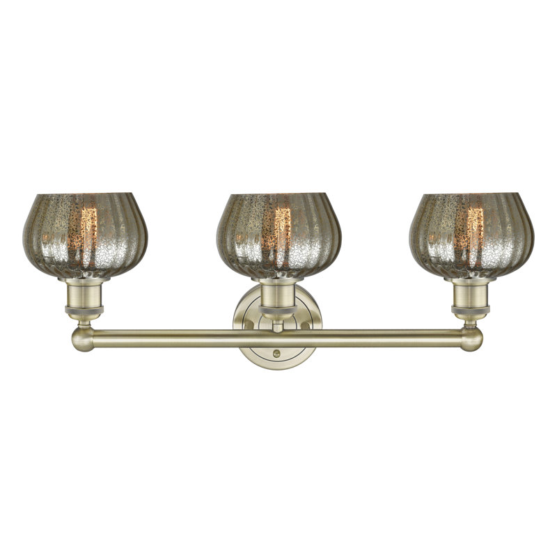 Noille 3 - Light Dimmable Vanity Light, Mercury, Antique Brass