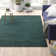 Spathariko Jute Hand Woven Teal Area Rug