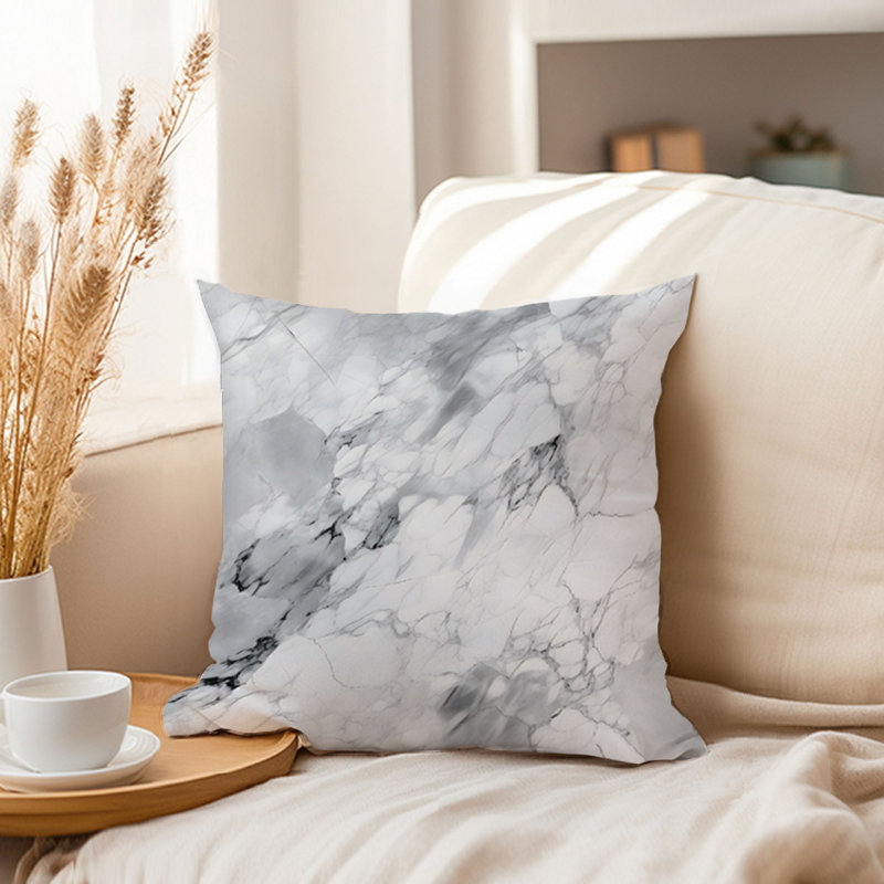 Abstract Gray Geode Crystals Marble IV Transitional