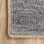 Tapis gris tissé à plat à la main Edolie-856569771