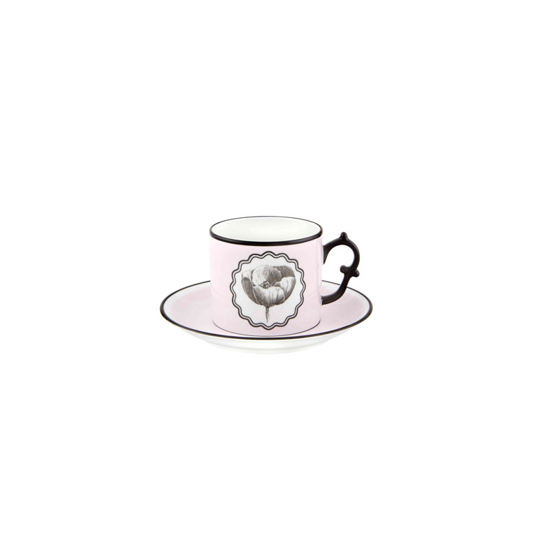 Ensemble de tasses à thé et soucoupes 8 pièces Herbariae