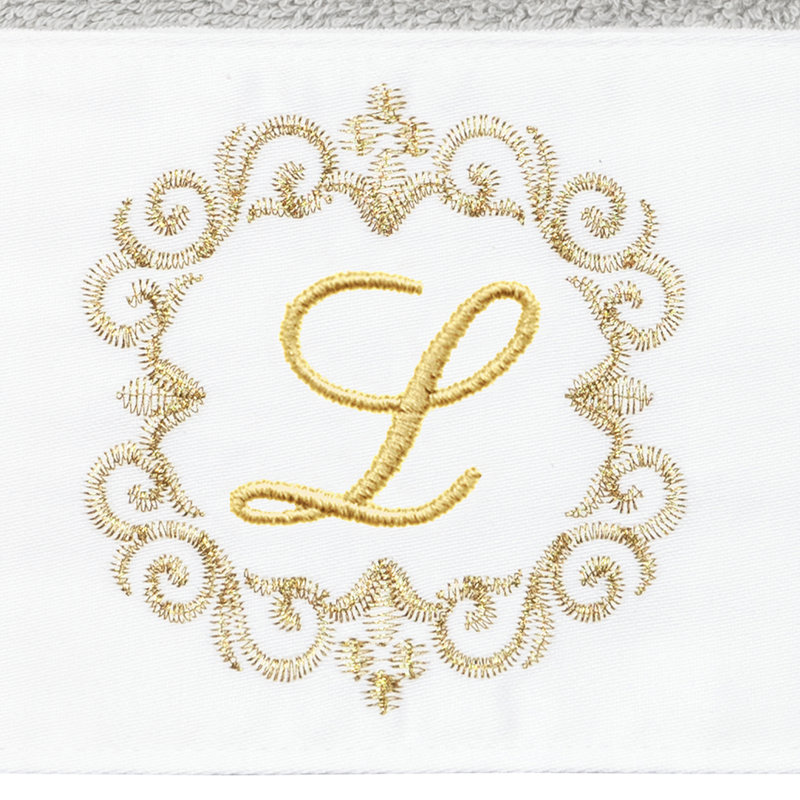 Winston Porter 100% Turkish Cotton MONICA 2PC Embellished Hand Towel Set, L