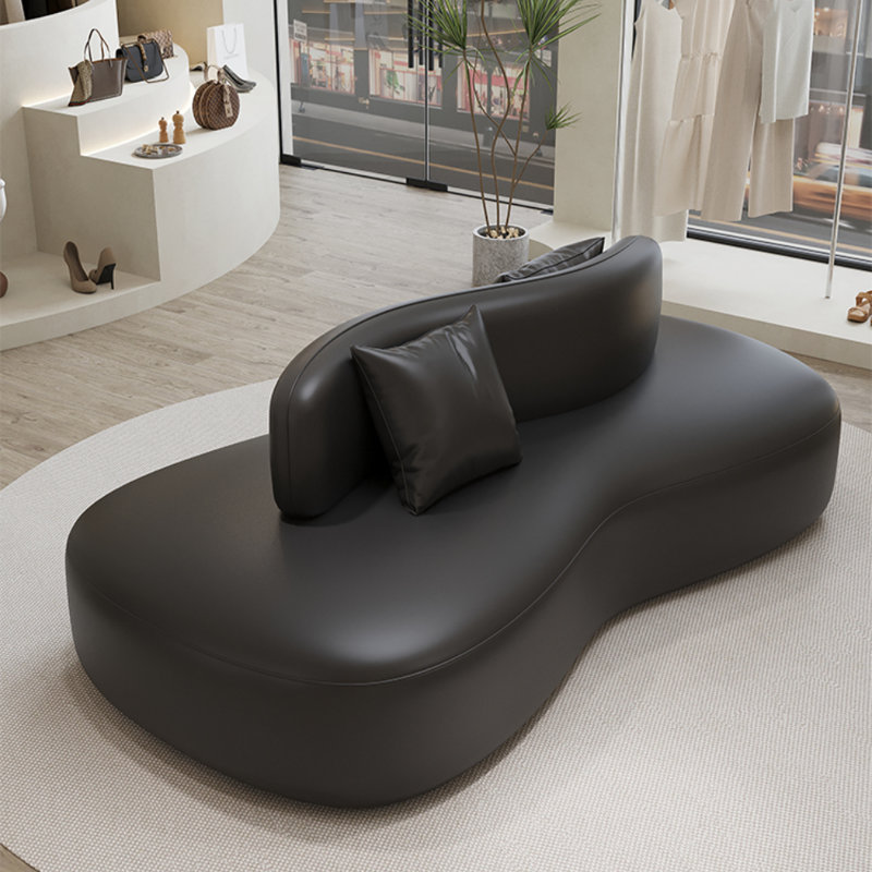Simple Creative Double-sided Curved Sofa, Black