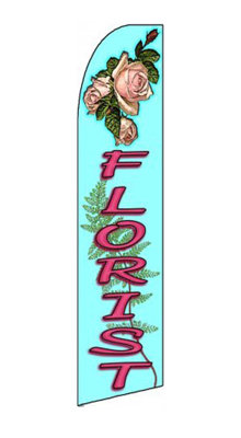 Double Sided 138'' H x 38'' W Polyester Feather Banner