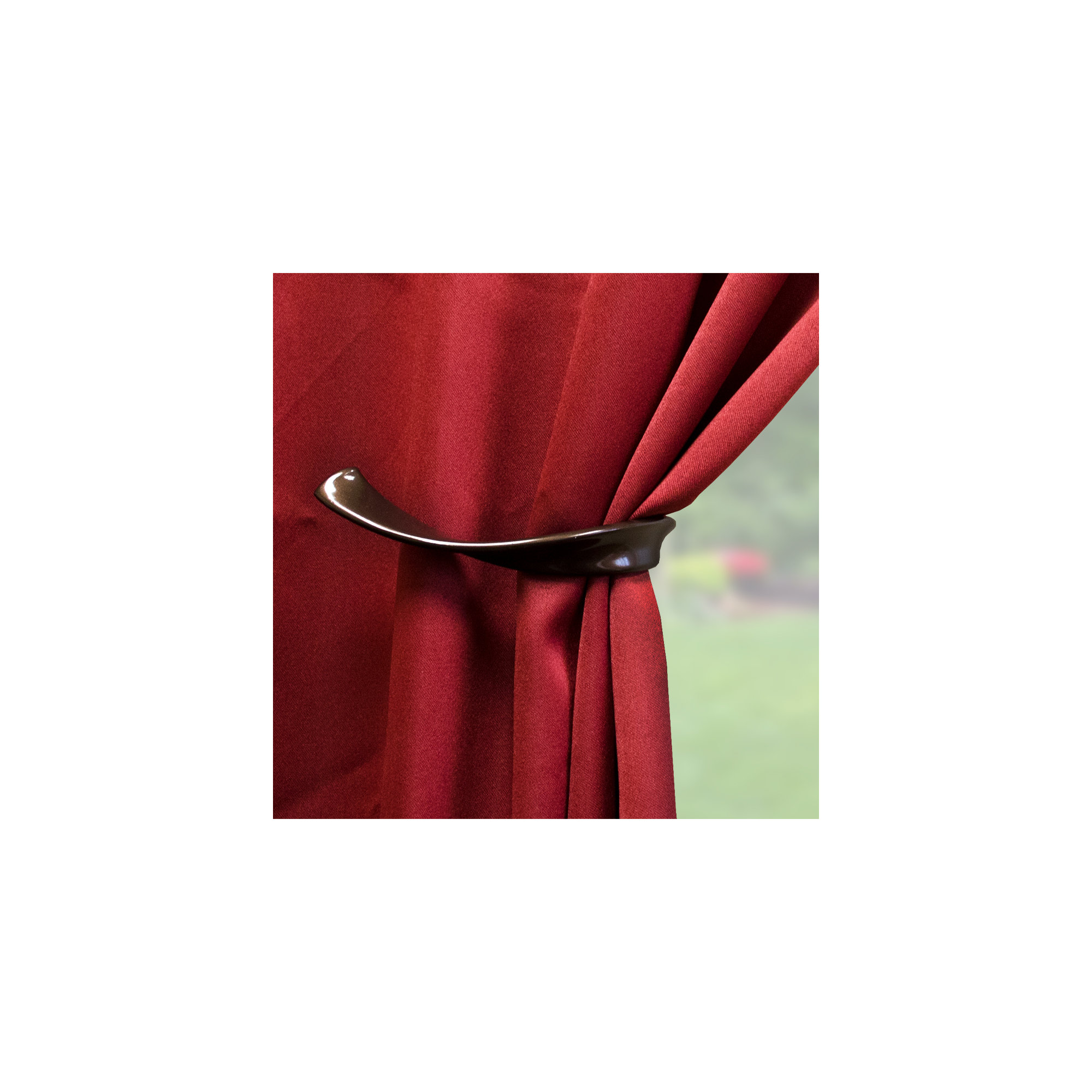 Presley Drapery Curtain Holdback, Bronze