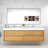 Azden 84" Wall-Mounted Double Bathroom Vanity Set-881640809