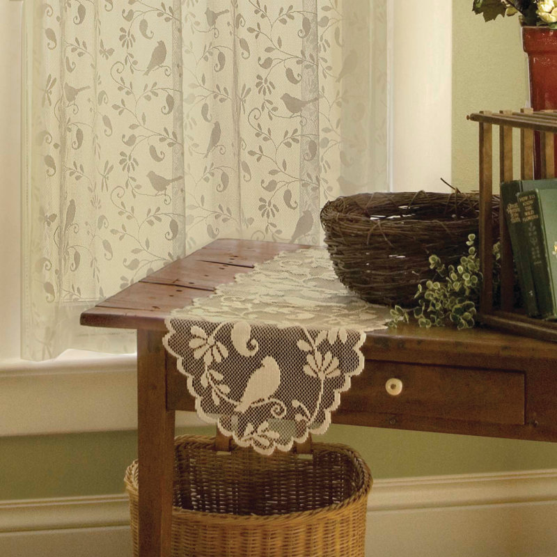 Brooke Sheer Single Curtain Panel, 60" x 84", Cafe