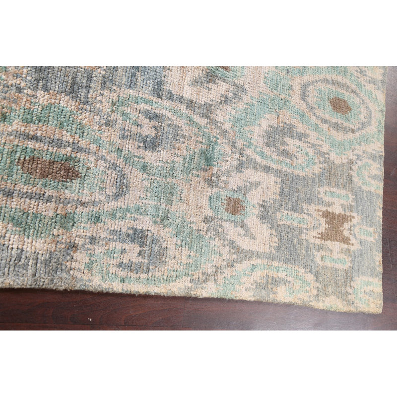 Tapis oriental abstrait marocain noué à la main 5 x 8