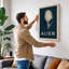 Modern Alien Portrait Minimalist - Wrapped Canvas-1688973987-1688973988