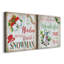 Snow Mittens - ensemble de 2 reproductions sur toiles tendues-1995340383