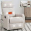 Chenille Swivel Manual Recliners with Heat Massage-1291707713