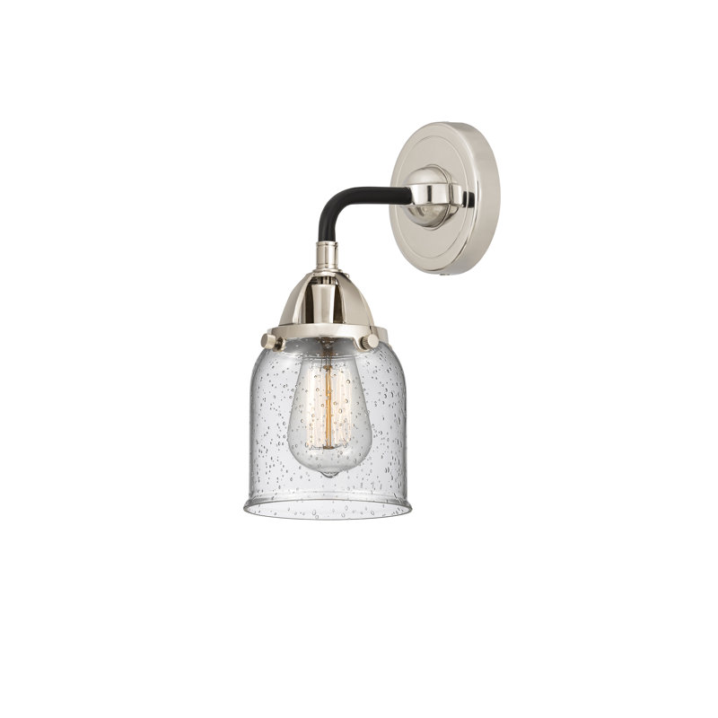 Shauna Armed Sconce, LED, Black Polished Nickel