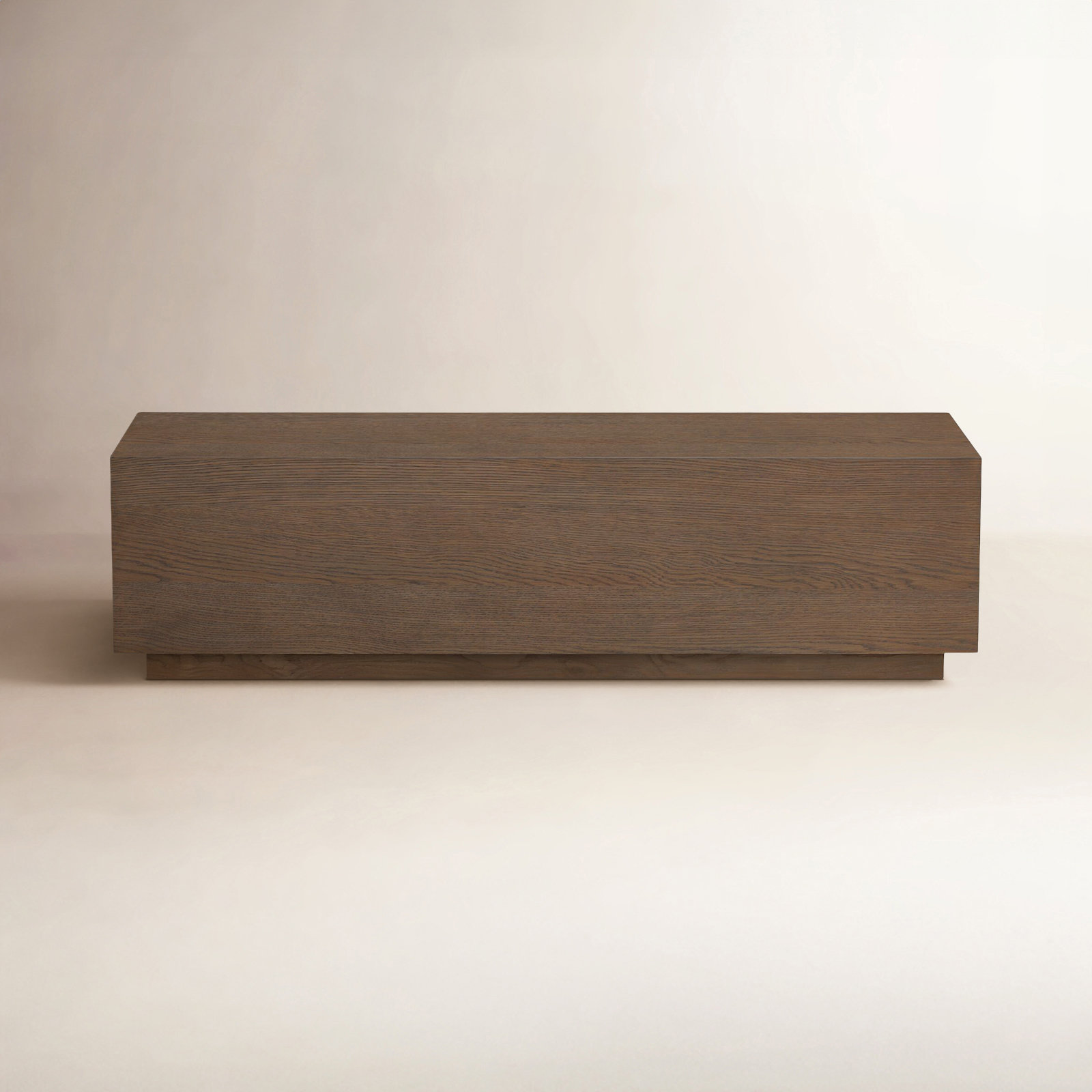 55" Coffee Table, Dark Brown Wood