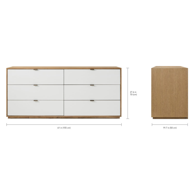 Kyoto 6-Drawer Dresser, Natural