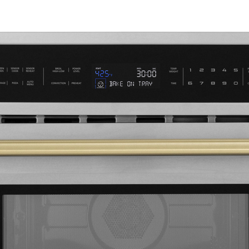 29.75" 1.6 cu ft. 1000 - Watt Convection Built-In Microwave with Sensor Cooking, Champagne Bronze