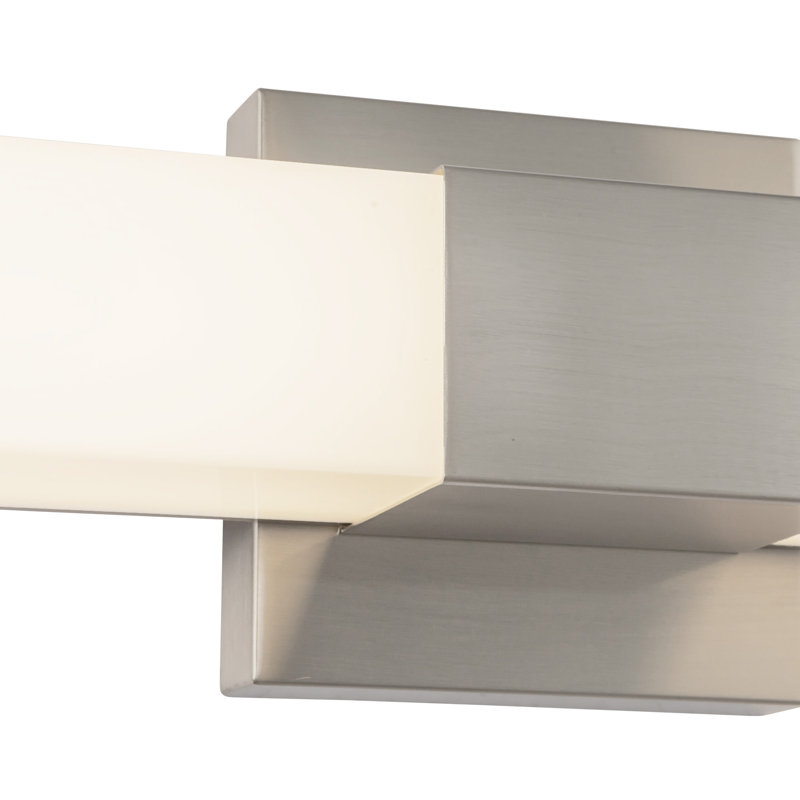 Vivi 36-in Black dimmable LED Wall Sconce, Nickel