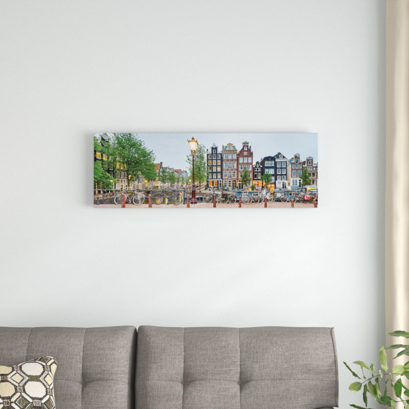 Paysage urbain I, Amsterdam, North Holland Province, Pays-Bas par Panoramic Images - impression sur toile tendue