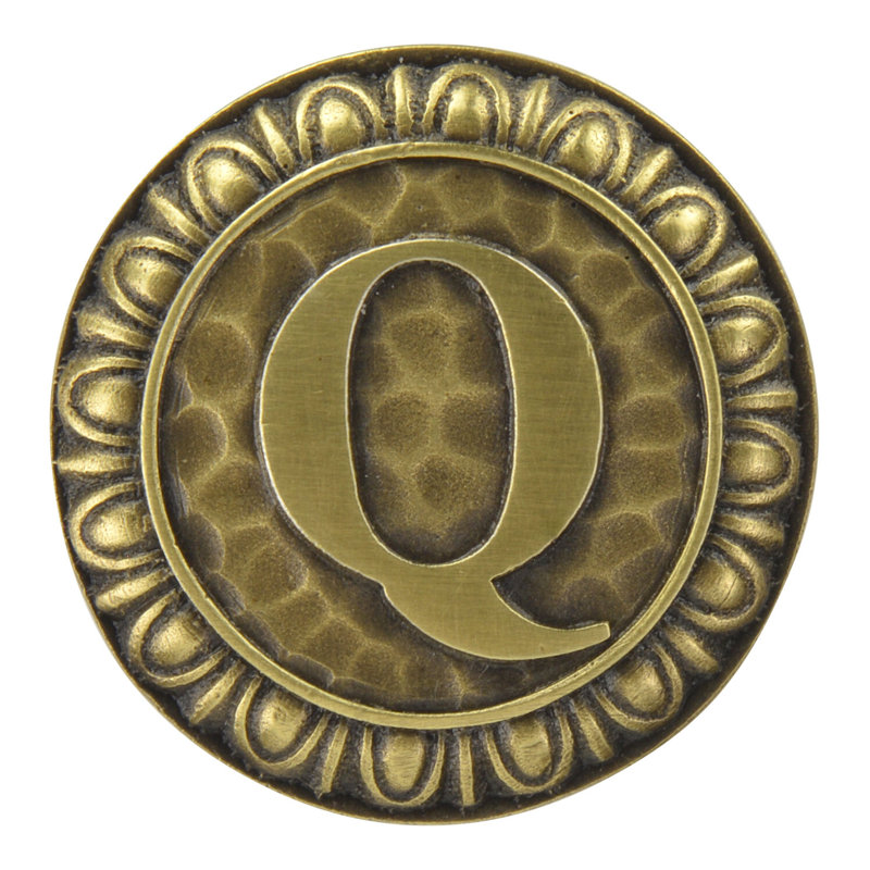 Poignée champignon Jewel, Laiton antique