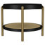 Table de bout ronde noire