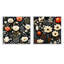 Sofie - Ensemble de 2 collages carrés botaniques abstraits-101849139-101849142