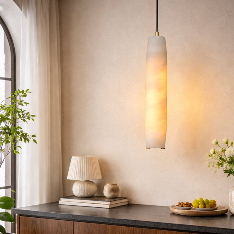 Luminaire suspendu en marbre