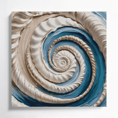Art mural sur toile, "Coastal Shell Impressions"