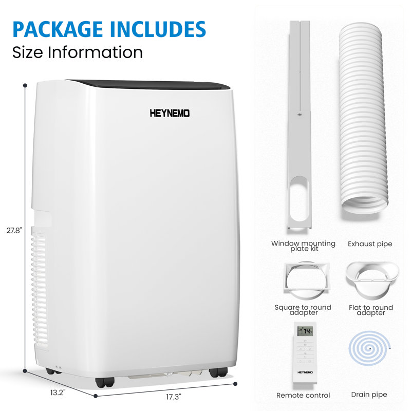 Climatiseur portable 14 000 BTU 3-en-1