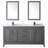 Daria 72'' Double Bathroom Vanity with Carrara Marble Top with Mirror-1077856330-1077856369