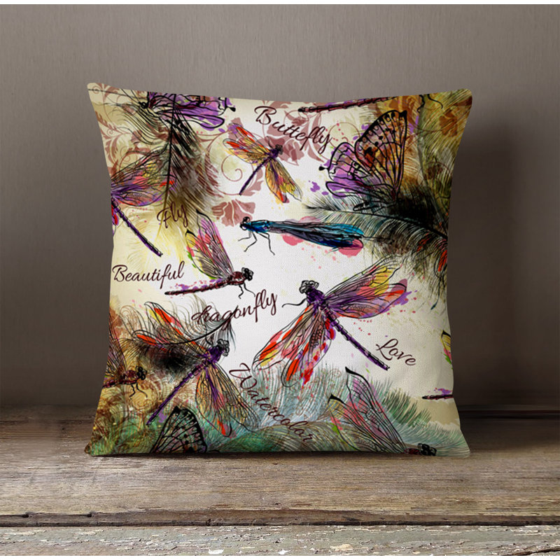 Throw Pillow With Insert, Multi Abstract 3, 20"H x 20"W
