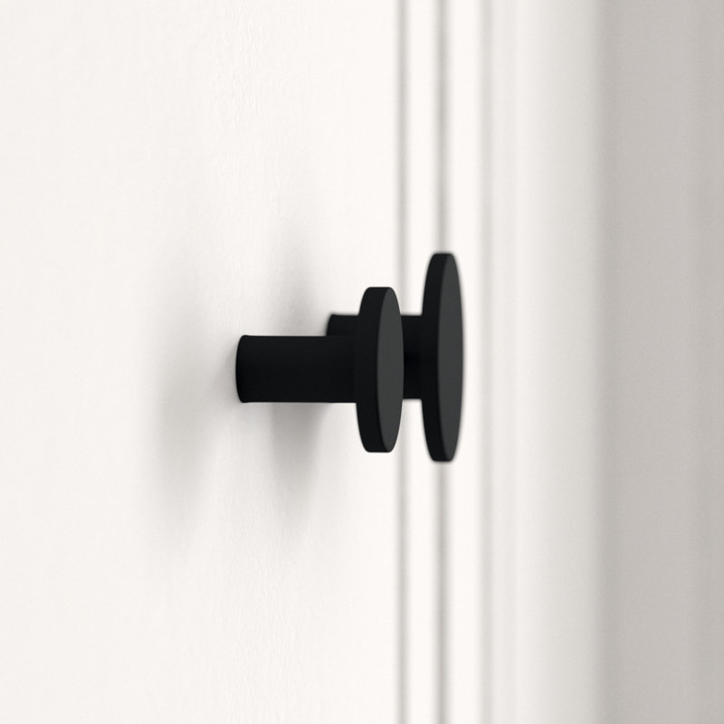 Afteroom Studio Wall Mounted Coat Rack, Powder Coated Black