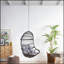 Chaise suspendue en osier Berkshire avec chaîne de 8 pi, résistante aux intempéries et confortable pour une utilisation intérieure et extérieure