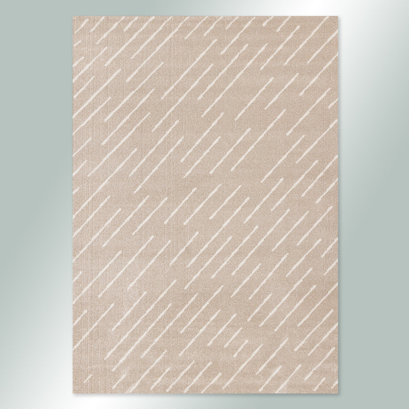 Tapis beige crème Kempst, Rectangle 7 pi 10 po x 10 pi 9 po