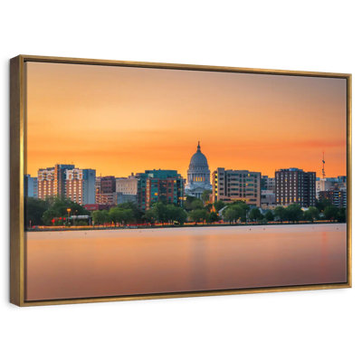 Madison Wisconsin At Sunset